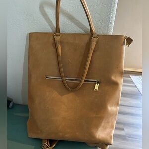 Sseko Convertible Tote in Cognac